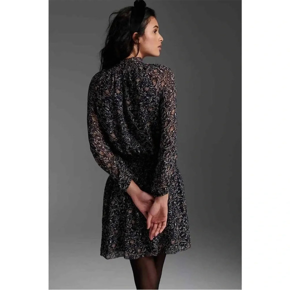 Velvet by Graham & Spencer
 Kirsten Thistle  Print Ruched Waist Dress - Picture 5 of 10